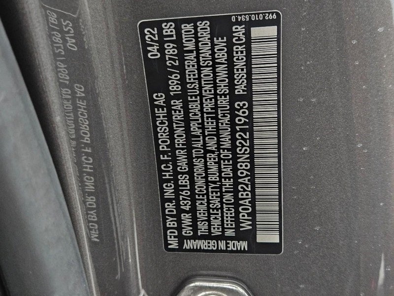 2022 Porsche 911 Carrera S